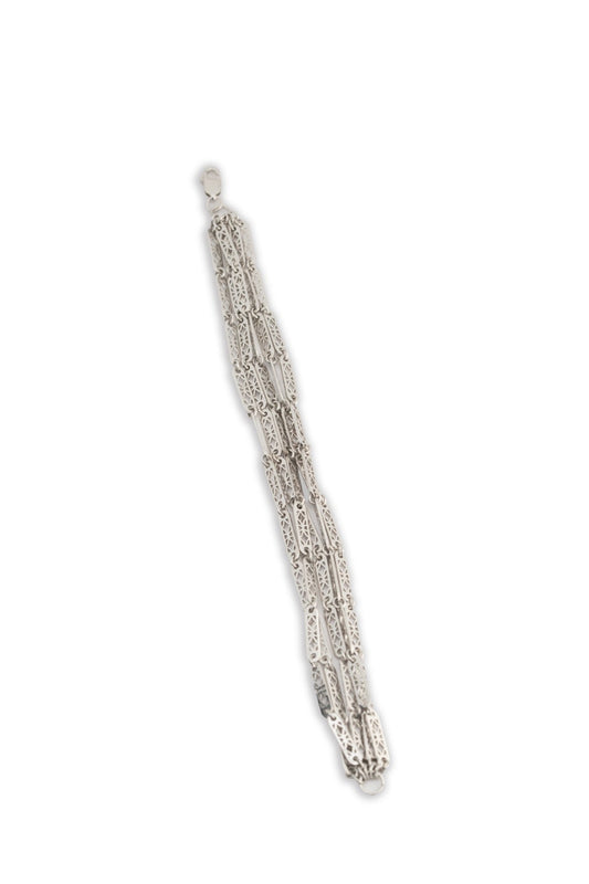 Lattice Filigree Bracelet by Mazuma Designs — adjustable bracelet