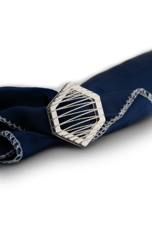 Wire Hexagon Brooch by Mazuma Designs — brooch Wire Hexagon Brooch by Mazuma Designs — brooch