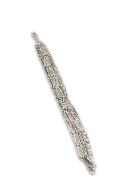 Greek Key Bracelet by Mazuma Designs — adjustable bracelet
