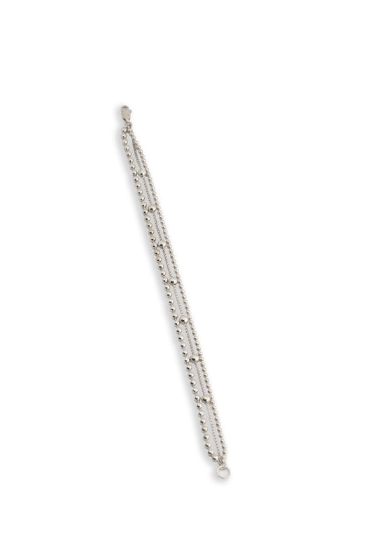 Triple Bead Cascade Bracelet by Mazuma Designs — adjustable bracelet