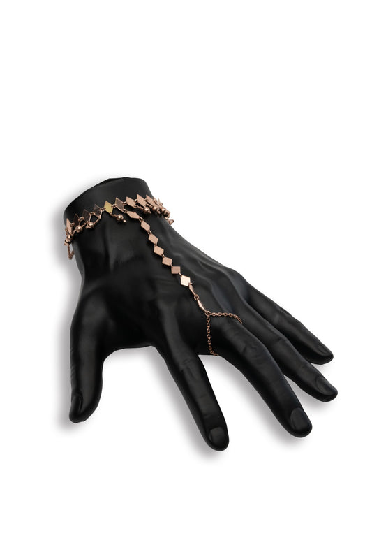 Rhombus Sequence Hand Chain by Mazuma Designs — adjustable hand chain