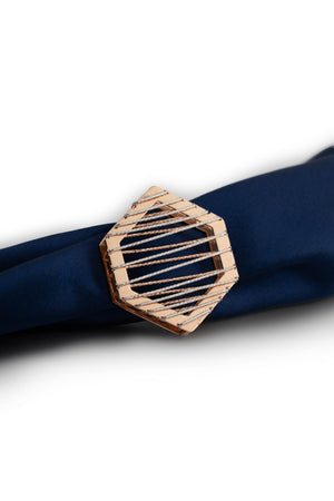 Wire Hexagon Brooch