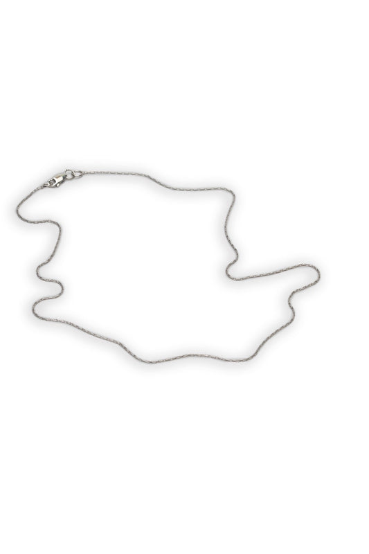 Rope Chain Necklace – fine silver rope twist chain necklace